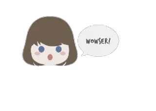 😮 WOWSER! Мультфильм, Выражение, Вау, Сюрприз, Женщина telegram sticker