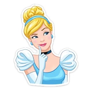🤔 Cinderella Disney, Dibujos animados, Princesa, Cuento de hadas, Cenicienta whatsapp sticker