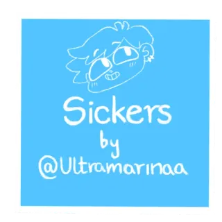 📝 Stickers by @Ultramarinaa sticker, cartoon, art, illustration telegram sticker