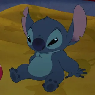 ❣️ Stitch Lilo & Stitch Obcy, Słodki, Kreskówka, Niebieski, Disney telegram sticker