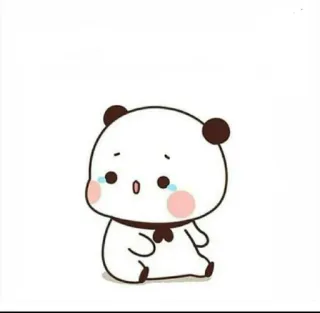 😢 Panda, Triste, Carino, Piangendo, Kawaii telegram sticker
