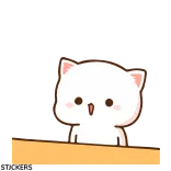 🤦♂️ Katze, niedlich, kawaii, Tier, Aufkleber, weiß, Cartoon telegram sticker