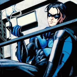 ♟ Nightwing super-héros, DC Comics, justicier, comics, Nightwing whatsapp sticker