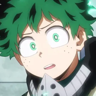 🥦 Izuku Midoriya My Hero Academia anime, my hero academia, izuku midoriya, deku, mha, character, fanart telegram sticker