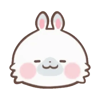 🐰 rabbit, bunny, cute, animal, cartoon, sticker telegram sticker