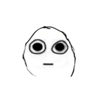 🙂 dibujo, cara, ojos, meme, abstracto, bosquejo whatsapp sticker
