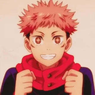 🤩 Yuji Itadori Jujutsu Kaisen Аниме, Манга, Юдзи Итадори, Jujutsu Kaisen, Сёнен telegram sticker