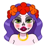 Vera Calavera telegram stickers