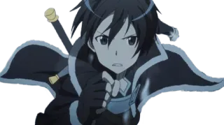 🏃‍♂ Kirito Sword Art Online Anime, Épée, Kirito, Sword Art Online, Personnage whatsapp sticker