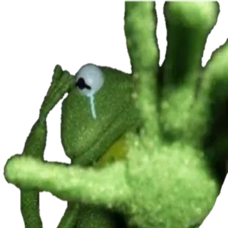 😢 Kermit Kermit la grenouille, grenouille, triste, pleurer, mème, marionnette telegram sticker