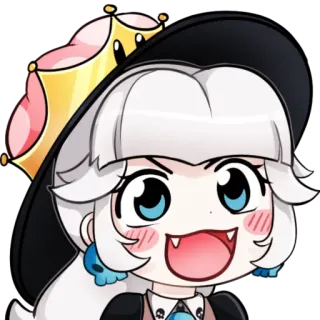 😍 Bowsette Bowsette, Fanart, Anime, Cartone animato, Crossover, Nintendo, Peach whatsapp sticker