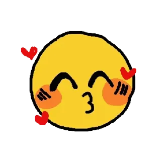 😘 Emoji, Cinta, Kawaii, Cium, Lucu telegram sticker