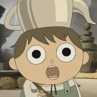 🍫 Wirt Over the Garden Wall 卡通, 花园墙外, 沃特, 动画, 电视剧, 角色 telegram sticker