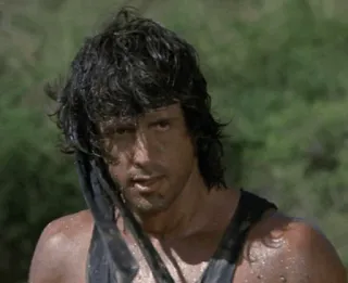 🩸 Rambo żołnierz, wojna wietnamska, akcja, film, sylvester stallone, armia, wojna telegram sticker
