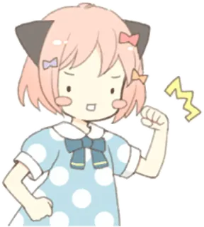💪 Anya Forger Spy x Family Anime, Mangá, Desenho animado, Spy x Family, Anya Forger, Fofo, Kawaii telegram sticker