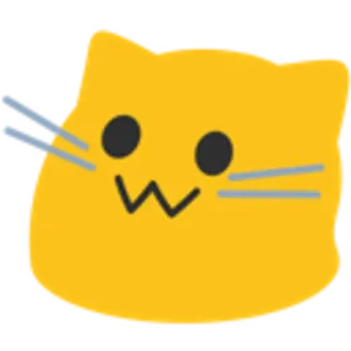 😀 猫, 橙色, 贴纸, 可爱, 动物, 卡通 telegram sticker