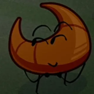🙃 Croissant, Comida, Padaria, Sobremesa, Personagem telegram sticker