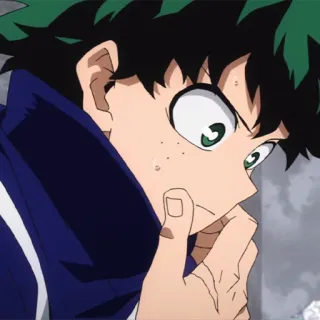🥦 Izuku Midoriya My Hero Academia anime, my hero academia, izuku midoriya, mha, deku, animation telegram sticker