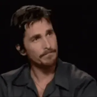🐸 Christian Bale actor, retrato, hombre, persona whatsapp sticker