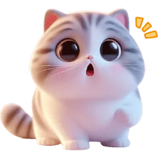 😱 gato, gatito, lindo, animal, mascota, adorable telegram sticker