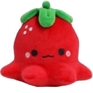 🫥 strawberry, fruit, plush, cute, kawaii telegram sticker