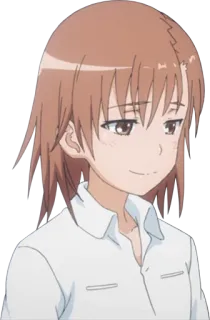 🙂 Misaka Mikoto A Certain Scientific Railgun อนิเมะ, ตัวละคร, เรลกัน, มิซากะ มิโคโตะ telegram sticker