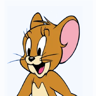 👕 Jerry Mouse Tom and Jerry 만화, 쥐, 동물, 캐릭터, 애니메이션 telegram sticker