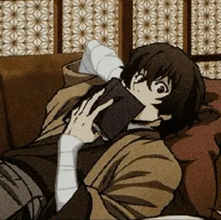😶 Osamu Dazai Bungou Stray Dogs Anime, Libro, Dazai, Osamu, Bungou Stray Dogs whatsapp sticker