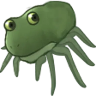 🕷 rana, araña, criatura, anfibio, animal, híbrido whatsapp sticker