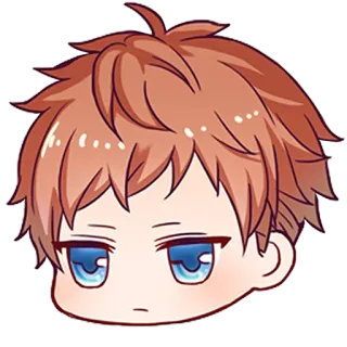 😐 anime, manga, portrait, cartoon, chibi telegram sticker