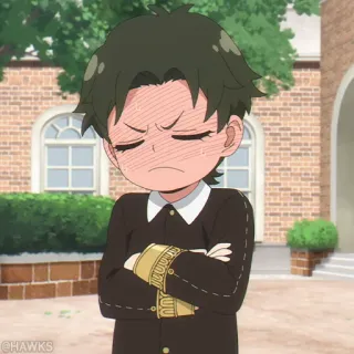 ⚜️ Damian Desmond Spy x Family Damian, Spy x Family, Anime, Charakter, Cartoon, Wütend telegram sticker