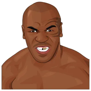 😬 Mike Tyson boxing, boxer, fighter, sports telegram sticker