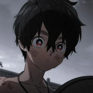 ☠ Anime, Chico, Personaje, Obra de arte telegram sticker