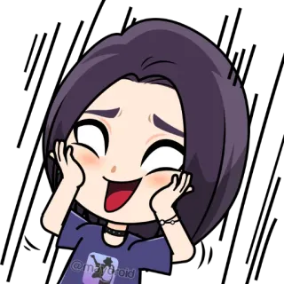 😳 @maydroid cartoon, anime, girl, character telegram sticker