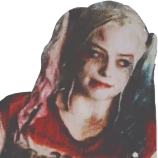 🙁 Harley Quinn Suicide Squad Harley Quinn, DC Comics, villain, Suicide Squad, Margot Robbie telegram sticker