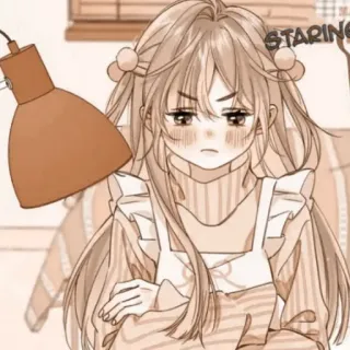 🪜 STARING การ์ตูน, ผู้หญิง, น่ารัก, จ้องมอง, อนิเมะ, มังงะ, ตัวละคร telegram sticker