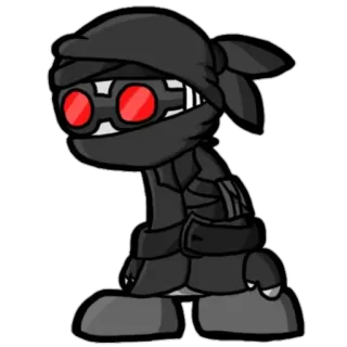 😐 Hank J. Wimbleton Madness Combat Madness Combat, Hank J. Wimbleton, violence, fighting, cartoon, offensive telegram sticker