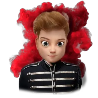 ☠️ cartoon, person, jacket, animated, character, avatar telegram sticker