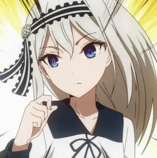 😎 Kei Shirogane Kaguya-sama: Love Is War Anime, Meisje, Kei Shirogane, Kaguya-sama Love is War, Manga, Leuk, Wit Haar whatsapp sticker