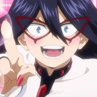 🎭 Midnight My Hero Academia Аниме, Персонаж, Полночь, Моя геройская академия, Фанатское творчество, Герой, Учитель whatsapp sticker