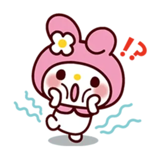 😱 My Melody My Melody, Sanrio, cute, kawaii, cartoon telegram sticker