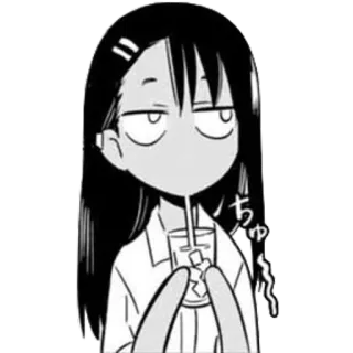 🍷 Nagatoro Ijiranaide, Nagatoro-san ちゅ Anime, Manga, Nagatoro, Dibujos animados, Ilustración telegram sticker