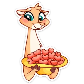 ❤️ suricato, animal, corações, amor, fofo, doce telegram sticker