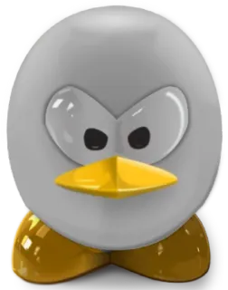 😡 penguin, cartoon, character, animal telegram sticker
