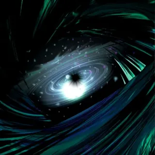 ⚫️ black hole, galaxy, universe, space, stars telegram sticker