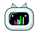 🎧 pegatina, electrónico, dispositivo, gato, lindo, moderno whatsapp sticker
