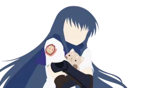 😺 Аниме, Мультфильм, Персонаж, Девушка, Питомец, Животное, Кот, Милый telegram sticker