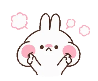 😤 กระต่าย, กระต่าย, โกรธ, การ์ตูน, น่ารัก, นิ้วกลาง telegram sticker
