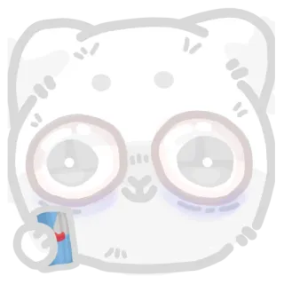 🥲 кот, животное, милый, наклейка whatsapp sticker