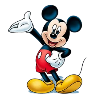 😀 Mickey Mouse cartone animato, topo, disney, personaggio, mickey, classico, animato telegram sticker